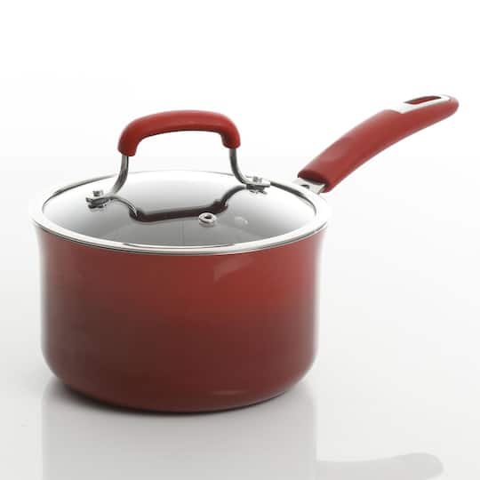 Kenmore® Elite Andover 10-Piece Red Gradient Nonstick Aluminum Cookware Set